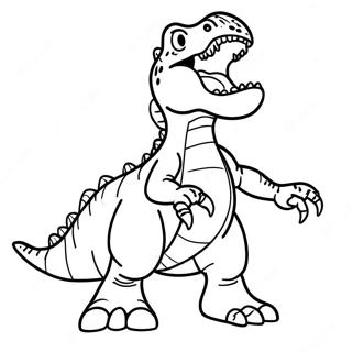 T Rex Brullendes Ausmalbild 43243-35991