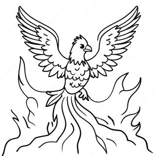 Phoenix Der Aus Der Asche Aufsteigt Ausmalbild 43352-36080