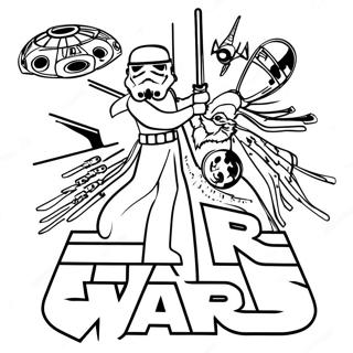 Star Wars Logo Ausmalbild 43372-36095