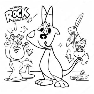 Rockos Modernes Leben Ausmalbilder