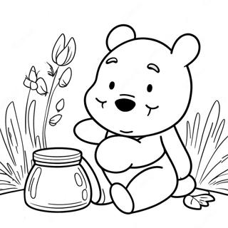 Winnie Puuh Honigtopf Ausmalbild 43602-36278