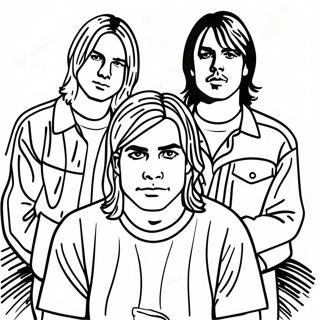 Nirvana Bandmitglieder Ausmalbild 43753-36407