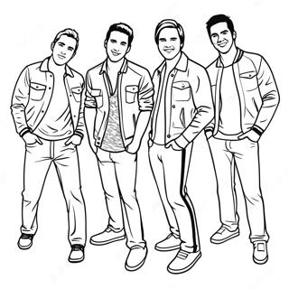 Big Time Rush Ausmalbild 43852-36484