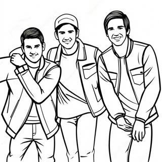 Big Time Rush Bandmitglieder Ausmalbild 43853-36480