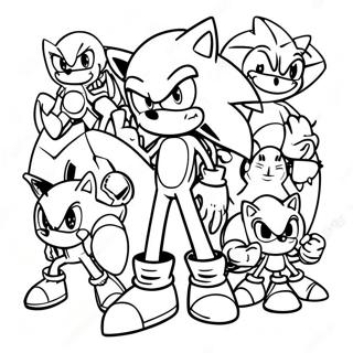 Sonic Prime Nine Charaktere Ausmalbild 43943-36555