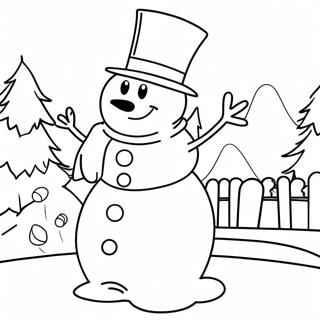 Frosty Der Schneemann Ausmalbild 44032-36624