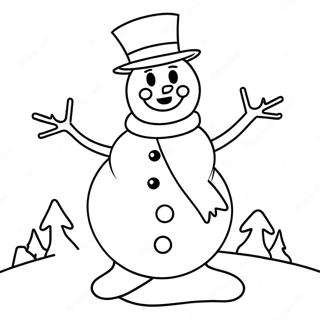 Frohlicher Frosty Der Schneemann Ausmalbild 44033-36626