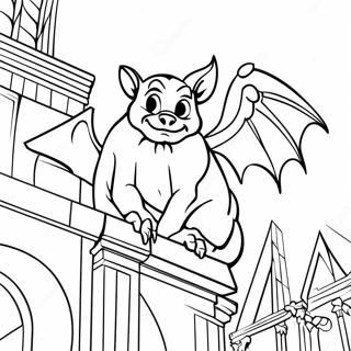 Mystischer Gargoyle An Der Kathedrale Ausmalbild 44133-36708