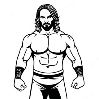 Seth Rollins Wwe Ausmalbilder