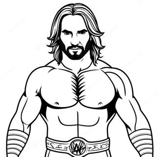 Seth Rollins Wwe Ausmalbild 44232-36792