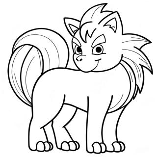 Ninetales Ausmalbild 44532-37014