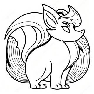 Ninetales Ausmalbild 44532-37015