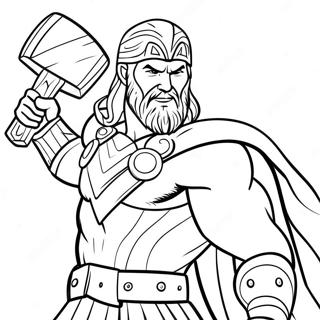 Thor Mit Hammer Ausmalbild 44563-37052