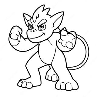 Infernape Ausmalbilder