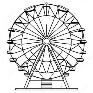 Buntes Riesenrad Auf Dem Jahrmarkt Ausmalbild 44743-37197