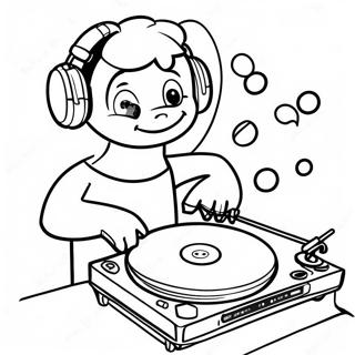 Dj Plattenspieler Ausmalbild 44842-37272