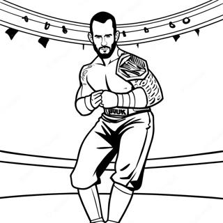 Cm Punk Im Ring Ausmalbild 44853-37281