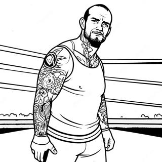 Cm Punk Im Ring Ausmalbild 44853-37284