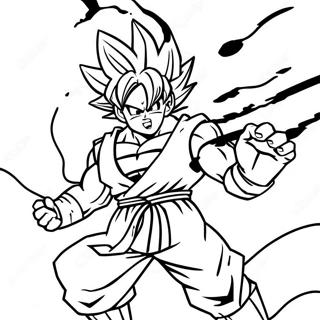 Goku Black Im Kampfpose Ausmalbild 4502-3622