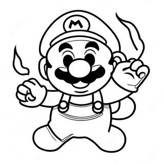 Feuer Mario Ausmalbild 45173-37527