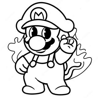 Feuer Mario Ausmalbild 45173-37528