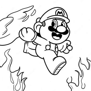 Feuer Mario Springt Uber Feinde Ausmalbild 45174-37530