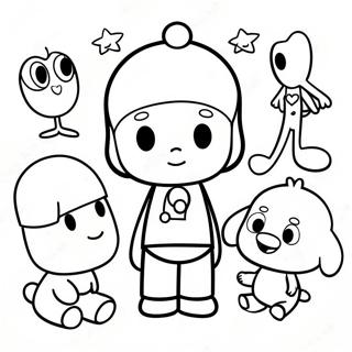 Pocoyo Und Freunde Ausmalbild 4522-3637