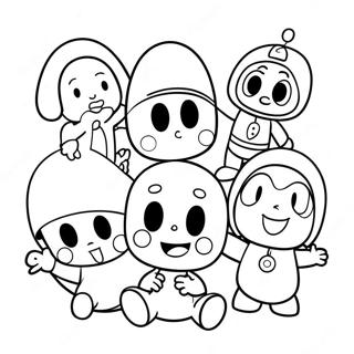 Pocoyo Und Freunde Ausmalbild 4522-3639