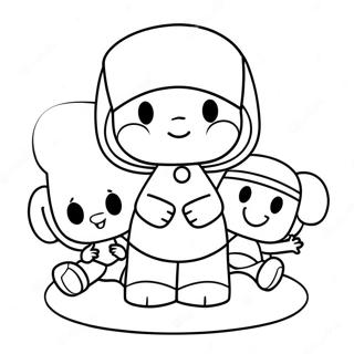 Pocoyo Und Freunde Ausmalbild 4522-3640