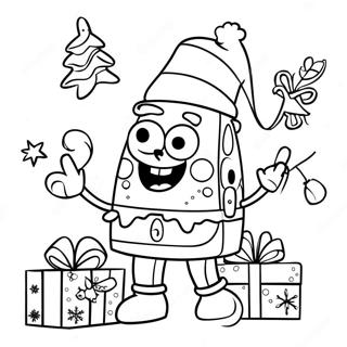 Weihnachts Spongebob Ausmalbild 45253-37578