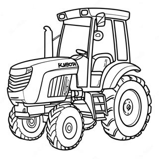 Kubota Traktor Ausmalbild 45363-37676