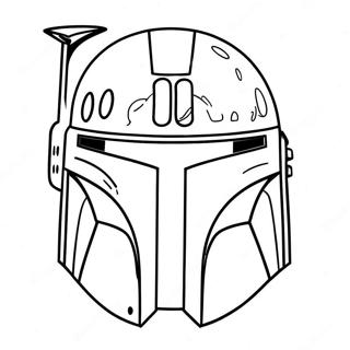 Boba Fett Helm Ausmalbild 45393-37702