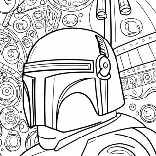 Boba Fetts Ikonischer Helm Ausmalbild 45394-37705