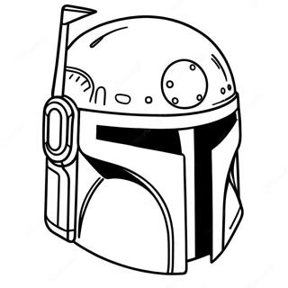 Boba Fetts Ikonischer Helm Ausmalbild 45394-37707