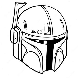 Boba Fetts Ikonischer Helm Ausmalbild 45394-37708