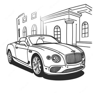 Luxurioses Bentley Cabrio Ausmalbild 45494-37782