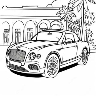 Luxurioses Bentley Cabrio Ausmalbild 45494-37783