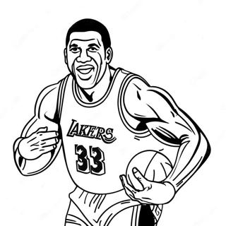 Magic Johnson Ausmalbild 45503-37779