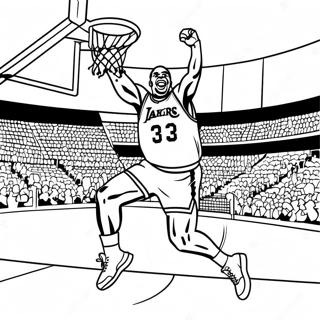 Magic Johnson Slam Dunk Ausmalbild 45504-37793