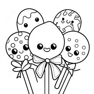 Ausmalbild Von Kostlichen Cake Pop Leckereien 45724-37966