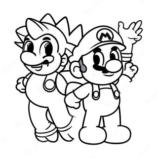 Mario Und Sonic Ausmalbilder