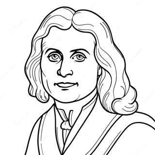 Ausmalbild Von Isaac Newton 45863-38212