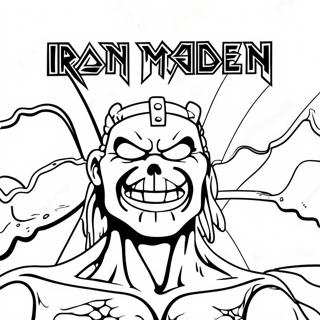 Ausmalbild Vom Iron Maiden Logo 45923-38258