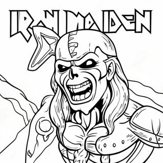 Ausmalbild Vom Iron Maiden Logo 45923-38259