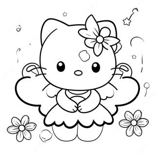 Hello Kitty Fee Ausmalbild 45933-38286