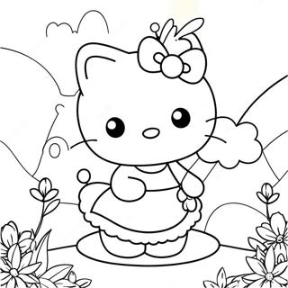 Hello Kitty Fee Ausmalbild 45933-38287