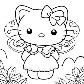 Hello Kitty Fee Ausmalbild 45933-38288