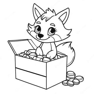 Ausmalbild Von Lankybox Foxy 46093-38398