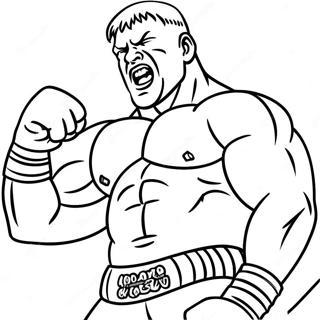 Brock Lesnar In Aktion Ausmalbild 46164-38450