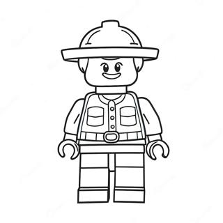 Lustige Lego Minifigur Ausmalbild 46324-38581